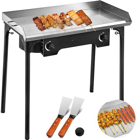 gas stove flat top grill stainless steel